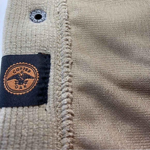 Men's Beige Fleece Jacket by Copper & Oak looks like a Corduroy Jacket. Size L - Picture 14 of 16